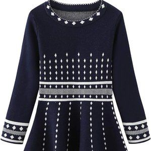 CHENXIN Little Girl's  Winter Knit Little Girl's  Winter Knit Sweater Dress 5-6T